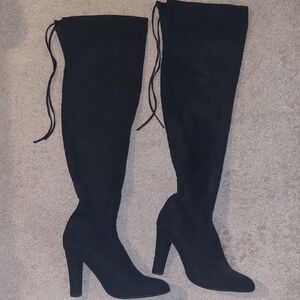 Steve Madden Black Over-the-Knee Boots